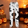 thumbnail image 2 of Satingcolo Halloween Pajama Pants for Men Printed Pajama Bottoms Drawstring Lounge Pants Sleepwear, 2 of 7