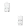 thumbnail image 3 of Wweixi Toe Nail Tips Transparent Lightweight Fine Workmanship Unique Design Exquisite Appearance Distinctive Fake Sticker Natural Color 2Set, 3 of 6
