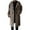 Coffee, variant on QHFBli Modern Mens Trench Coat Men's Smooth Shoulder Woolen Anorak With Lapel And Detachable Hood Long Windbreaker Winter Jacket Loose Coffee XXXL