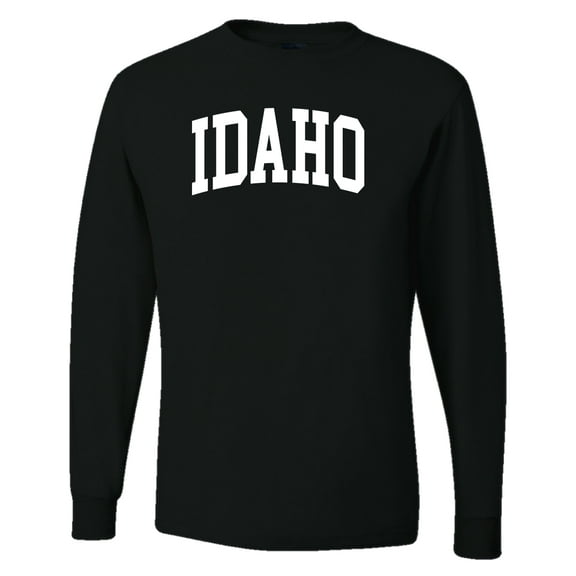 Wild Bobby State of Idaho College Style Men Long Sleeve Shirt