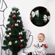 thumbnail image 4 of Paquete de 36 lazos de Navidad dorados, plateados y rojos, decoración colgante para árbol de Navidad, regalos de corona, decoración con lazo para fiesta de boda, 4 of 5