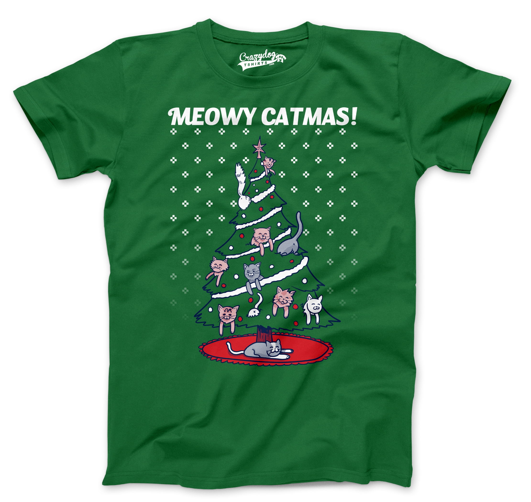 Funny Meowy Merry Christmas Cat Lovers Costume Shirt Christmas Costume Merry Christmas Shirt Meowy Shirt Cat Christmas Shirt