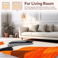thumbnail image 2 of ODIKA 5' x 7' Machine Washable Non-Slip Area Rug, Abstract Wave High Traffic Rug, Orange, 149984, 2 of 7