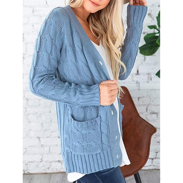 Suéteres Tipo Cárdigan Para Mujer, Cárdigan De Punto Torcido De Otoño E Invierno Para Mujer, Cárdigan Con Botones De Manga Larga, Elástico, Elegante Para Informal Para Fiesta