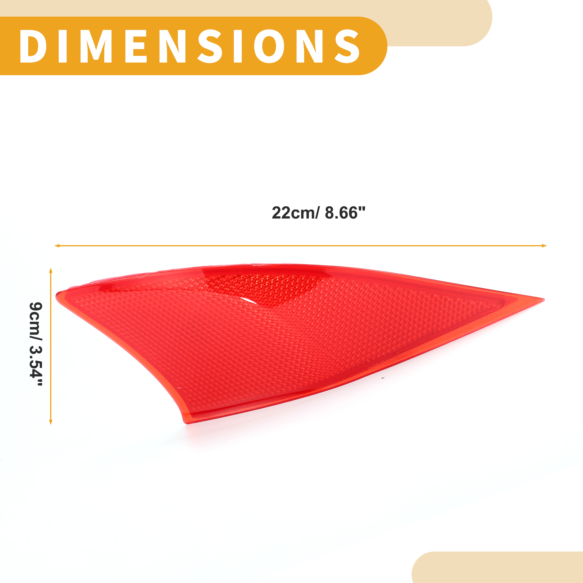 Unique Bargains Bumper Reflector - Rear Right for Lexus IS300 2018-2021