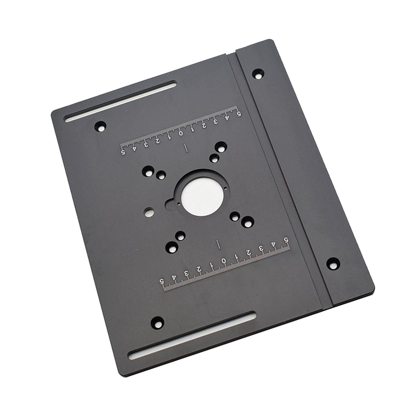 Router Table Insert Plate Wood Router Plate Auxiliary Tool Benches Multifunction Aluminum Router Insert Plate for Milling Engraving A Plate