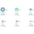 thumbnail image 3 of GFDYREE Mini Flower Car Decals, Practical Laser Car Body Decals Graphics, Self-Adhesive Vinyl Graphics Decals for Car/Truck, Universal Car Body Side Rear Stickers, 3 of 7