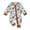 Brown, variant on Autumn Infant Baby Boys Girls Western Jumpsuits 3M 6M 12M 3 Style Cow Head Floral Print Long Sleeve Zipper Romper