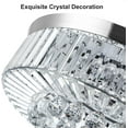 thumbnail image 5 of Sedeke 42'' Ceiling Fans with Light, Silver Retractable Crystal Chandelier Fan, Reversible, Remote Control, Dimmable Ceiling Light Kits for Dining Living Room Silver, 5 of 12