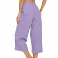 thumbnail image 5 of Yubnlvae Women's Wide-Leg Barrel Pants with Elastic High Waist Stylish Palazzo Trousers for Business & Casual Wear (A | L), 5 of 9
