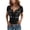 Black, variant on Womens Summer Short Sleeve Tops 1986 Print Button Down Fashion Y2K Tees Casual Henley Neck Basic Oversized T Shirts Spring 2026