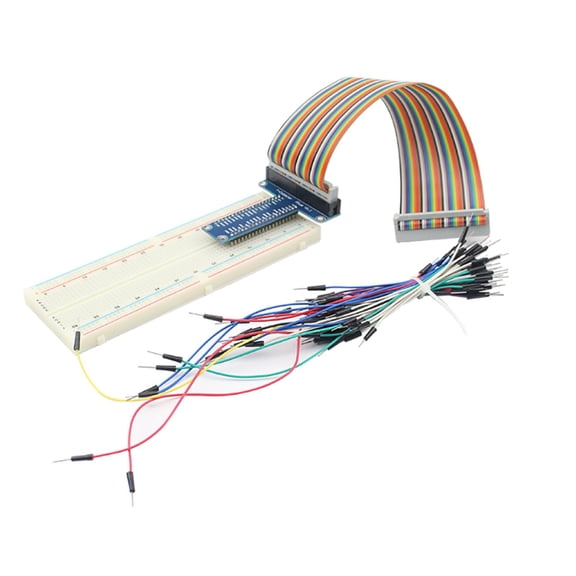 NATEFEMIN All-in-One Raspberry Pi Expansion Board & Breadboard Bundle for Testing & Experimentation