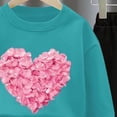 thumbnail image 4 of mgoYE Girls Outfit Sets 2 Pieces, Heart Printed Long Sleeve Pullover Black Pants Girls Clothing Sets 9-10 Years, 4 of 4