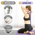 thumbnail image 4 of 21 Fitness Resistance Bands 4 Tube Pedal Ankle Puller, Multifunction Tension Rope Fitness Equipment, for Abdomen/Waist/Arm/Leg Stretching Slimming Training, 4 of 6