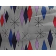 thumbnail image 4 of oneOone Georgette Viscose Navy Blue Fabric Diamond Geometric Sewing Craft Projects Fabric Prints By Yard 42 Inch Wide, 4 of 4
