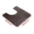 thumbnail image 5 of Bathroom Toilet Rug Mat U Shaped-Absorbent Non Slip Bathroom Rugs Mats-Easy Clean Quick Dry Bath Mats Rugs for Bathroom Floor-20" x 20" (Coffee), 5 of 5