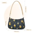 thumbnail image 3 of FORMRS Womens Shoulder Bag with Chain Strap Clutch Purse Cute Tote Handbag, Orange Fireflies Pattern, 3 of 7