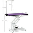 thumbnail image 2 of 43'' Dog Grooming Table - Heavy Duty, Height Adjustable Pet Grooming Table W/Leveling Wheels, Dog Grooming Arm, Anti Slip Tabletop & Tool Organizer/Dog Grooming Station, 2 of 7