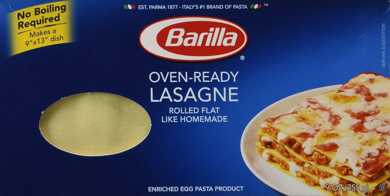 (Price/case)Barilla Oven Ready Lasagna 9 Ounce Box 12 Per Case