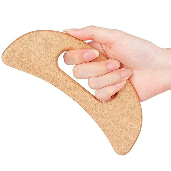 Wood Therapy Massage Gua Sha Tool, Lymphatic Drainage Massager, Grip Scraping Board, Anti Cellulite for Body Shaping,Muscle,Neck