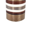 thumbnail image 3 of Cylindrical Shape Ceramic Decorative Vase with Bands, Multicolor- Saltoro Sherpi, 3 of 5