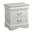 thumbnail image 2 of White 2-Drawer Nightstand, 2 of 5