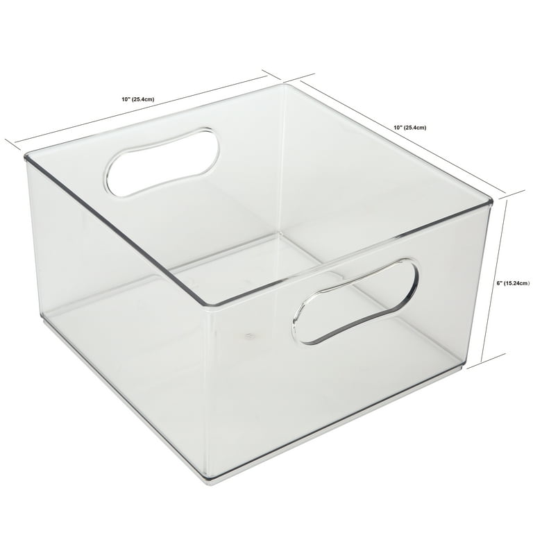 The Home Edit Fridge Bin - Clear - 6 x 6 x 4-1/4 H - S (Small)