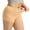 Beige, variant on Womens Boyshorts Underwear Seamless Full Coverage Soft Stretch Boxer Shorts For Women, Organic Bamboo Panties with Antibacterial Fabric, Boyshort Panties with Anti-Roll Waistband