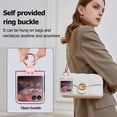 thumbnail image 3 of for Motorola Razr Plus 2024/ Razr 5/ Razr Gen 5 Case with Ring Holder, Soft Rhomboid PU Leather [Hinge Protection] Anti-Scratch Shockproof Slim Cover Case for Moto Razr 50 Ultra ZXF-Rose Gold, 3 of 13