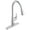 Chrome, variant on American Standard 7077.380 Colony Pro 1.5 GPM Single Hole Pull Down Kitchen Faucet -