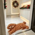 thumbnail image 7 of Funny 2D Dog Shaped Floor Mat, Soft Non-Slip Fleece Door Rug for Entryway Bedroom Bathroom, Cute Pet Print Indoor Carpet, 23.6 x 15.9 Inch Multicolor, 7 of 7