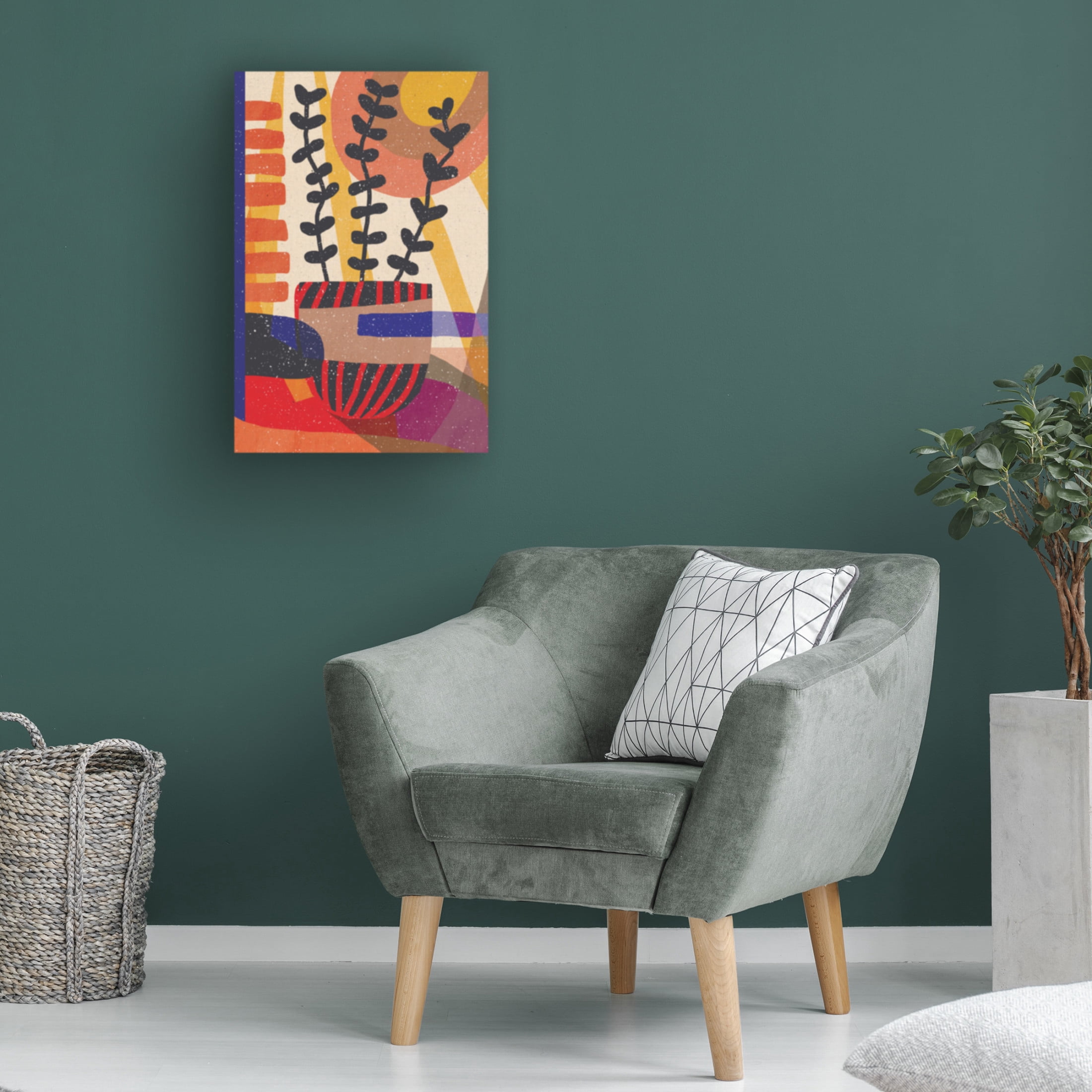 Trademark Fine Art Aylin Demir Plant in the Shadow Canvas Wall Art