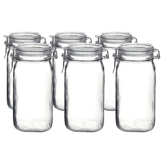 Bormioli Rocco 1.5L Swing Top Fido Canning Jars | 6-pack