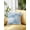 Blue, White, Cyan, variant on Outdoor Pillows Waterproof, Brown Palm Leaf Throw Pillows with Inserts Included, Summer Coastal Botanical Tropical Indoor Outdoor Decorative Lumbar Pillow for Bed/Couch/Patio 16"x16", 1Pcs
