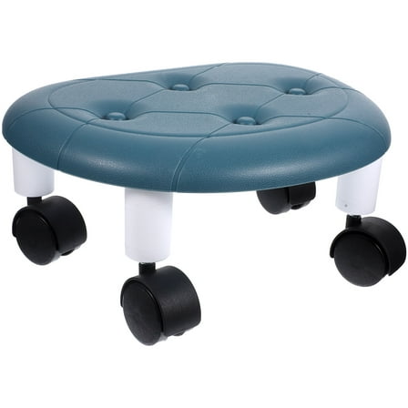 MLINS MLINS Mini Stool Round Rolling Stool Low Stool Rotating Swivel Stool with Universal Wheels