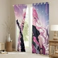 thumbnail image 3 of Manfei Anime Girl Blackout Curtains Set of 2 (52x84 Each),Music Guitar Window Curtains,Japanese Style Curtains and Drapes,Teenager Bedroom Decor, 3 of 6