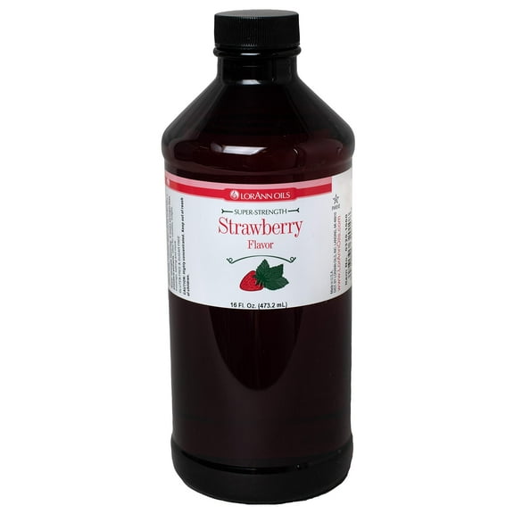 Lorann Strawberry Ss Flavor, 16 Ounce Bottle
