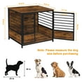 thumbnail image 3 of Oumilen Medium Dog Crate Cage Living Room Side End Table, Brown, 3 of 7