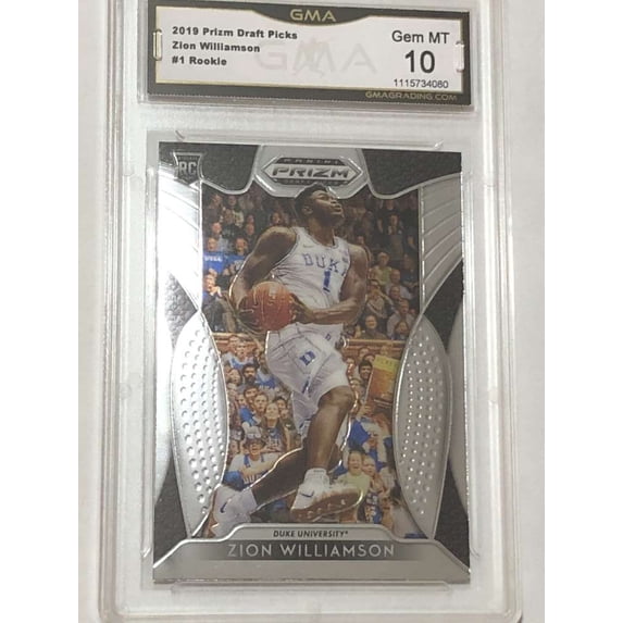 2019-20 Prizm Draft Picks Basketball #1 Zion Williamson RC Rookie Duke ...