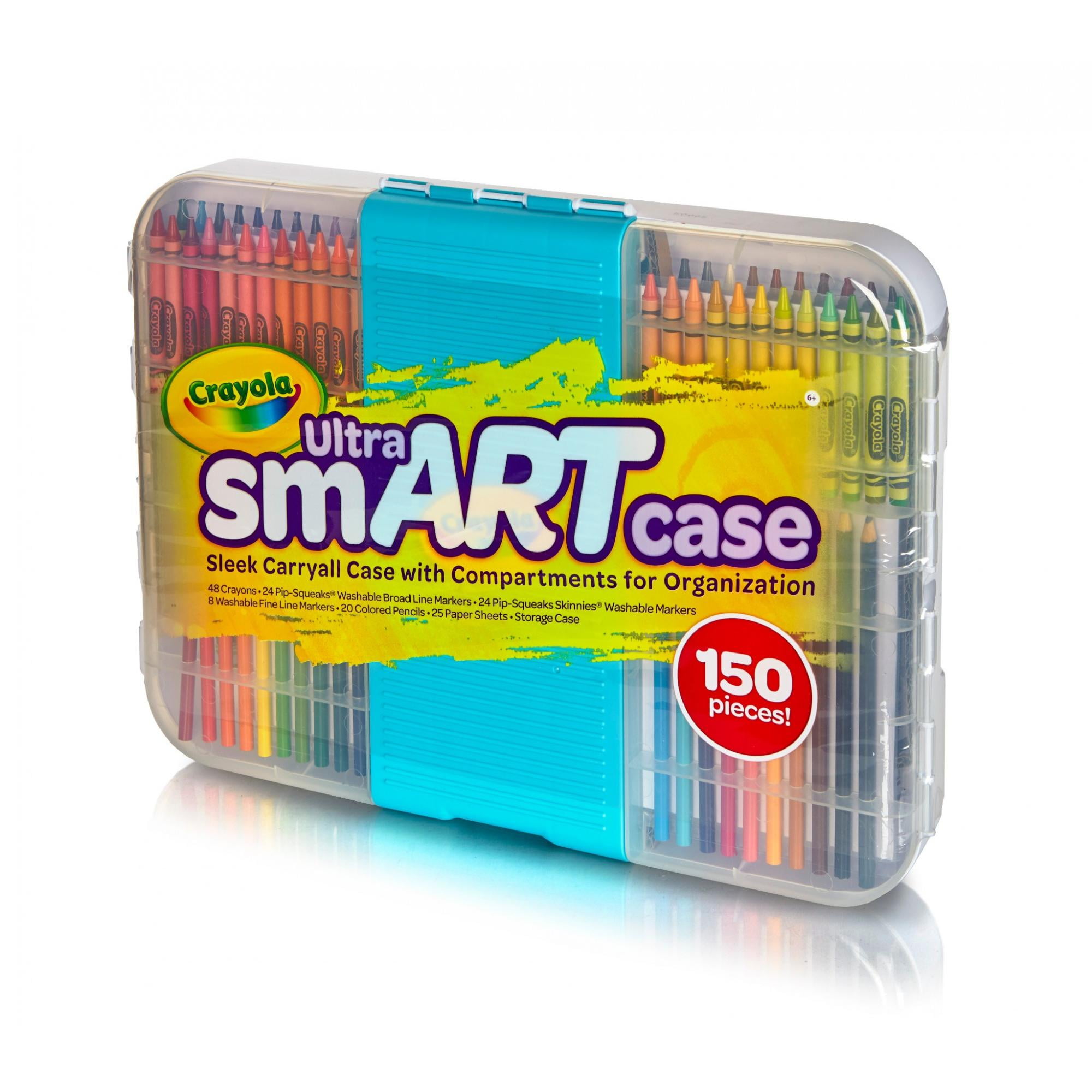 CRAYOLA Smart Case Next Generation150Piece Art Set for Kids Gift Box 04-0619