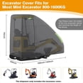thumbnail image 2 of Excavator Cover Excavator Cover for E20 Mini Excavator Cover Fit for E32 E20 E10 Water Proof Excavator Protective Cover,1 x Excavator Protective Cover, 2 of 7