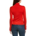 thumbnail image 2 of Bogner womens  Vinny-1 Wool & Silk-Blend Sweater, 4, Orange, 2 of 3