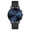 Blue - Black, variant on Men's Dual Time Black Date Link Watch