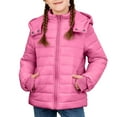 thumbnail image 6 of Cethrio Girls Puffer Jackets Size 7-8, Casual Long Sleeve Zip up Lightweight Winter Outerwear Pink, 6 of 8