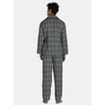 thumbnail image 4 of Fruit of the Loom Men's Long Sleeve Cotton Pajama Top and Pants Sleep Set, 2-Piece, Sizes S-4XL, 4 of 4