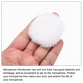 thumbnail image 4 of Uxcell 4 Pcs Furry Microphone Windscreen Mic Cover Windshield for Musical Instruments Voice-overs White, 4 of 7