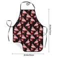 thumbnail image 2 of Pofeuu New Year Flamingo Print Aprons with Pockets, Cute Aprons for Kitchen, Cooking, Server, Barber, Chef Apron, 2 of 7