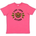 thumbnail image 3 of Inktastic Live Love Otters Youth T-Shirt, 3 of 5