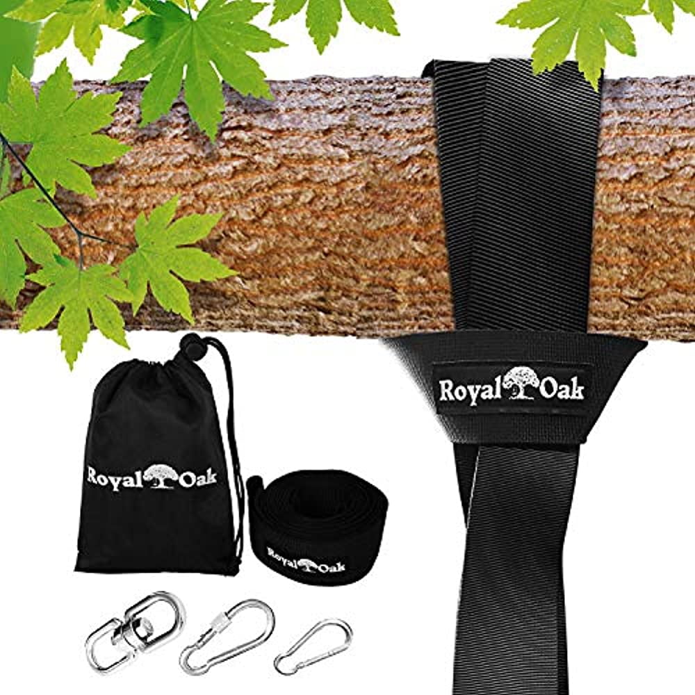 Easy Hang 8FT Tree Swing Strap X1 Holds 2200lbs Heavy Duty Carabiner