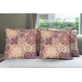 thumbnail image 6 of Ambesonne Vintage Throw Pillow Cover 4 Pack, Antique Morroccan Art, 18", Dried Rose Ivory, 6 of 7